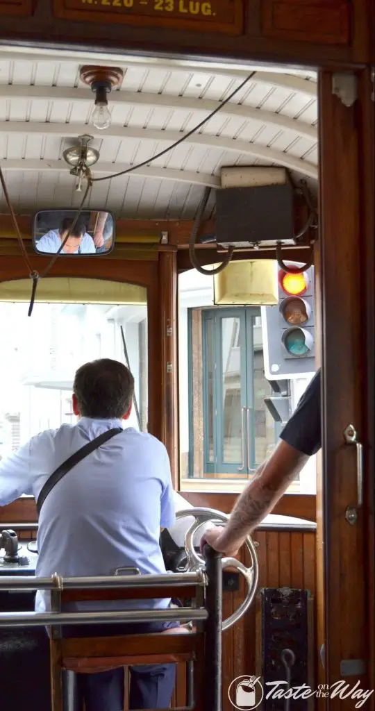 riding porto tram