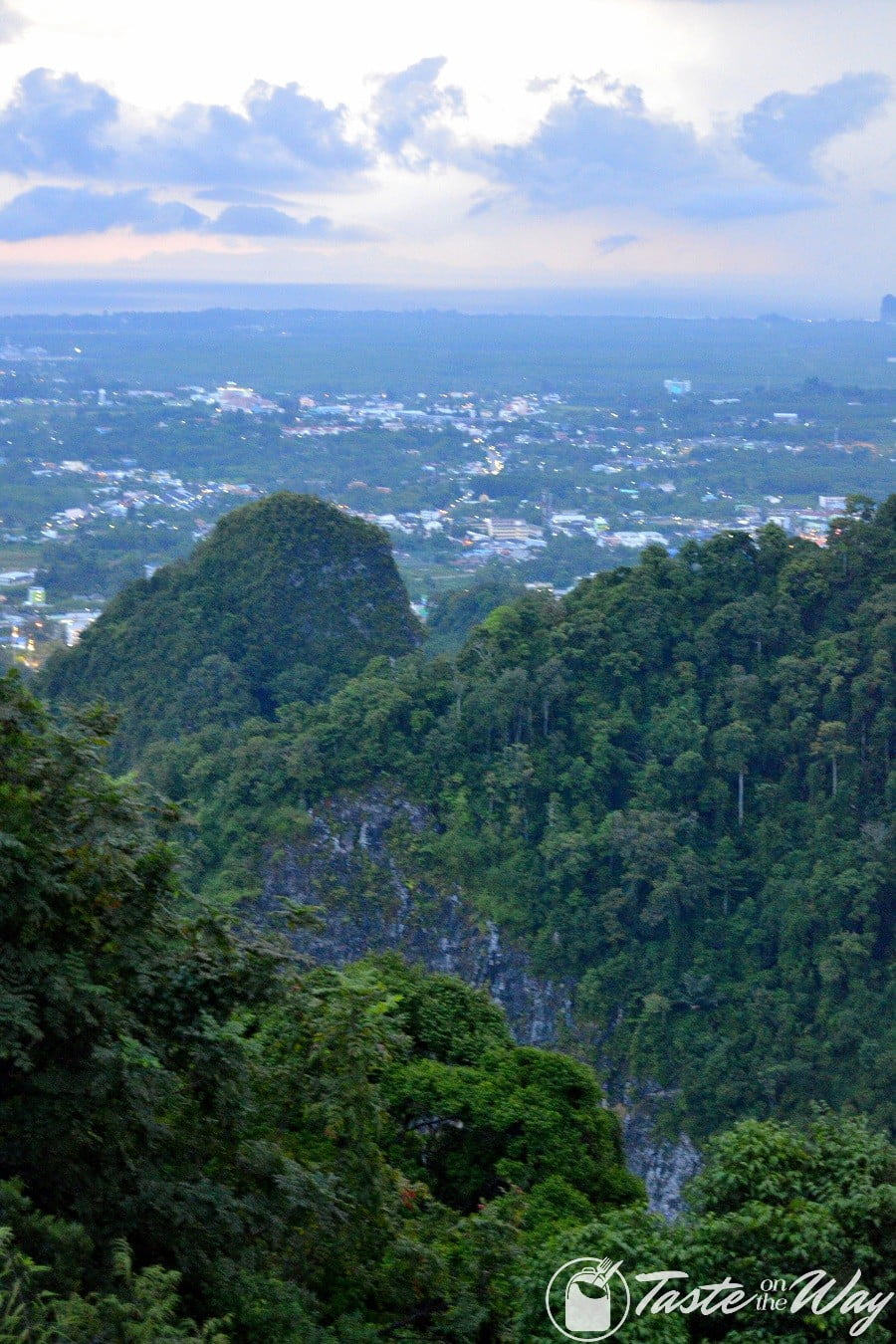 The view of Krabi from atop the Tiger Cave Temple mountain #Thailand #travel