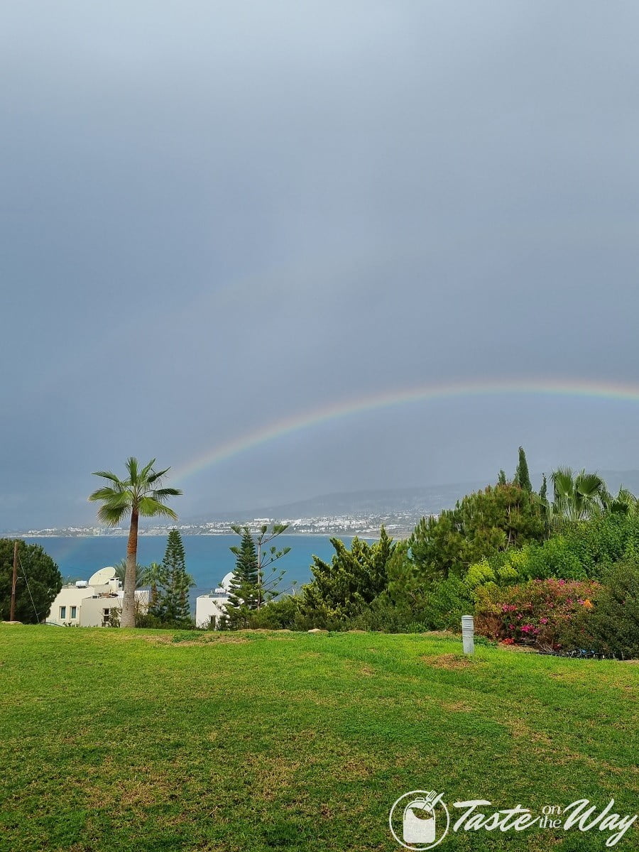 cyprus december rainbow