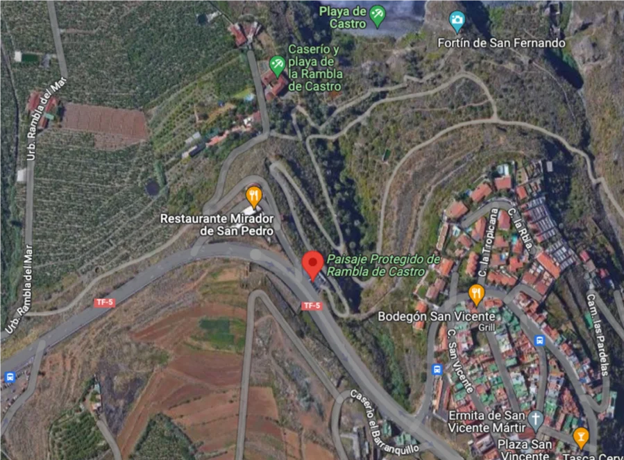 rambla de castro map