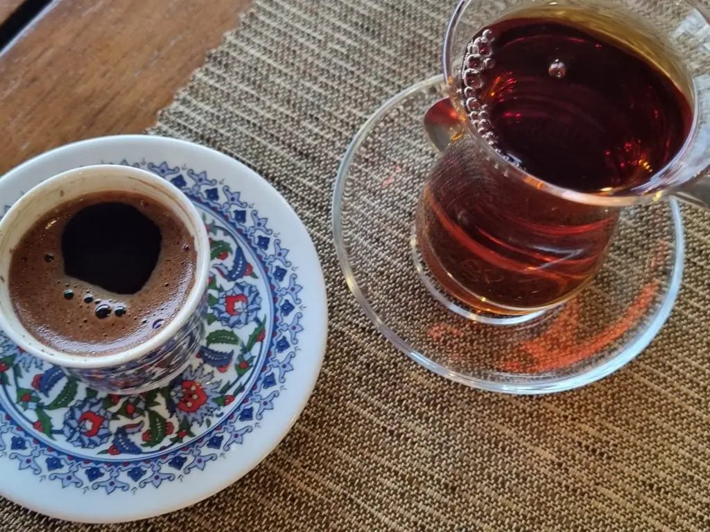 Turkish tea and Coffeee