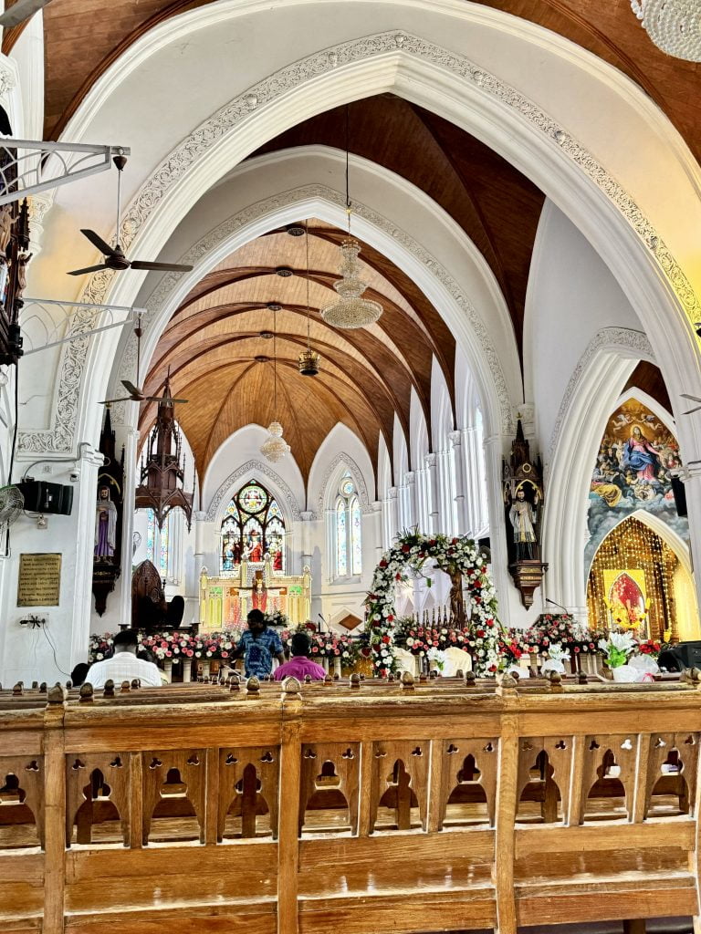 Inside in 
Santhome Cathedral Basilica