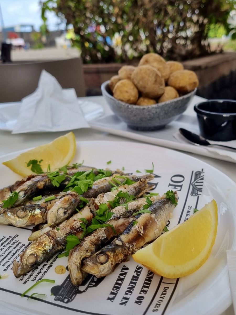 grilled sardines