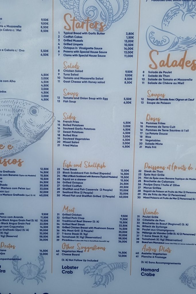 Restaurant Menu